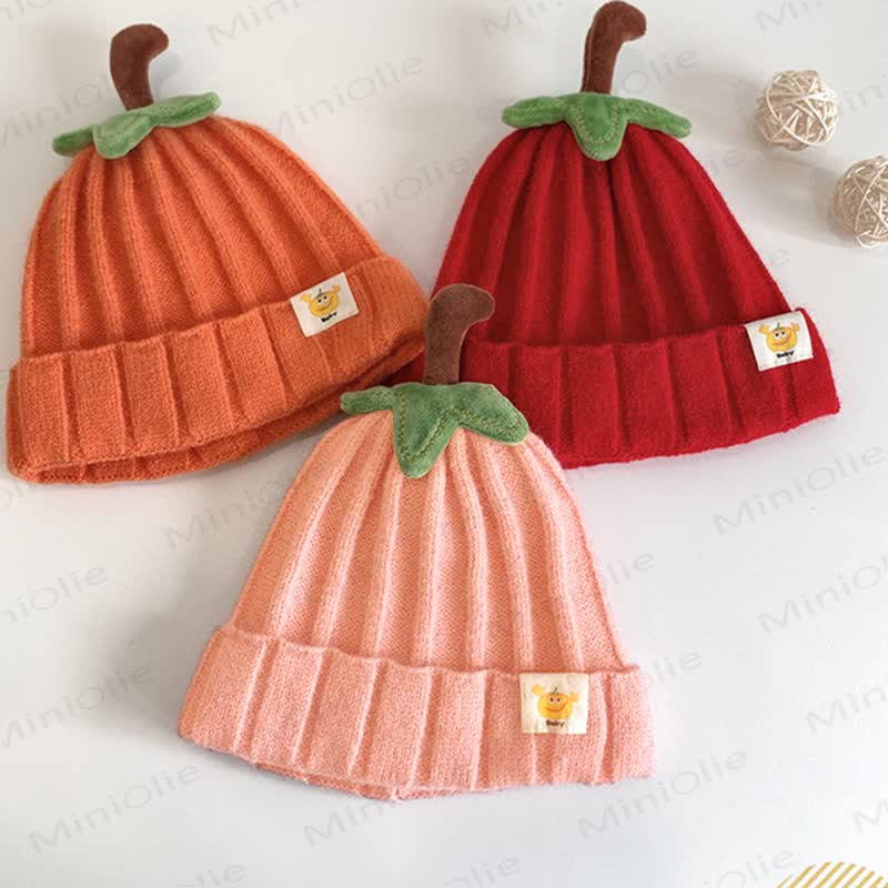 Baby Pumpkin Lovely Knitted Beanie - image 4