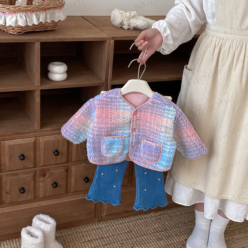 Baby Toddler Suede Floral Outerwear  - image 9