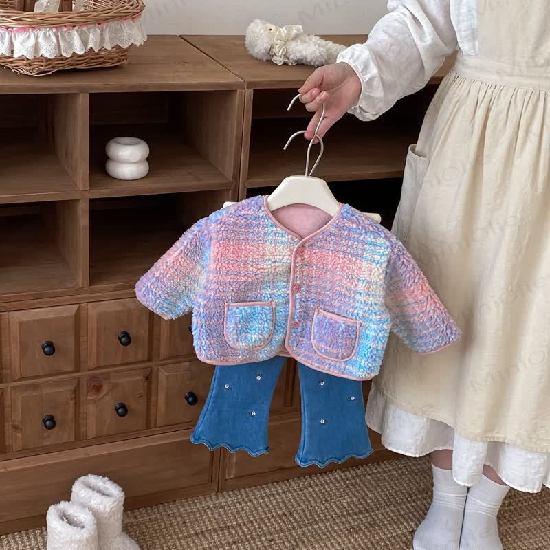 Baby Toddler Suede Floral Outerwear  - image 9