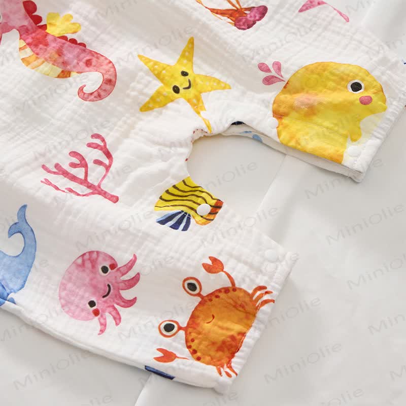 Baby Marine Animals Romper with Hat - image 5