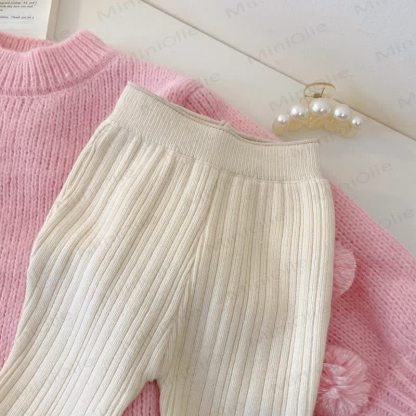 Toddler Girl Hairball Sweater or Bell-bottomed Pants - image 8