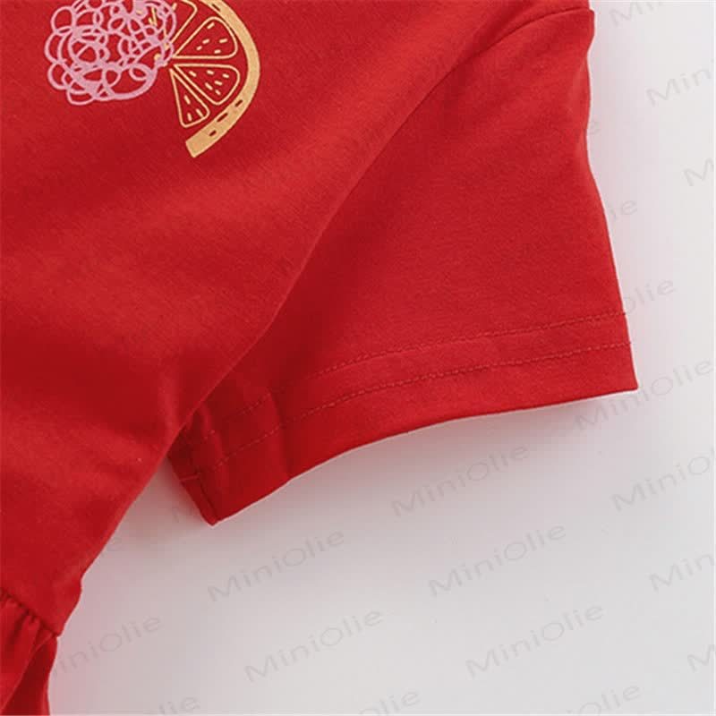 FUN FRUITS Toddler Kid Red Dress - image 4