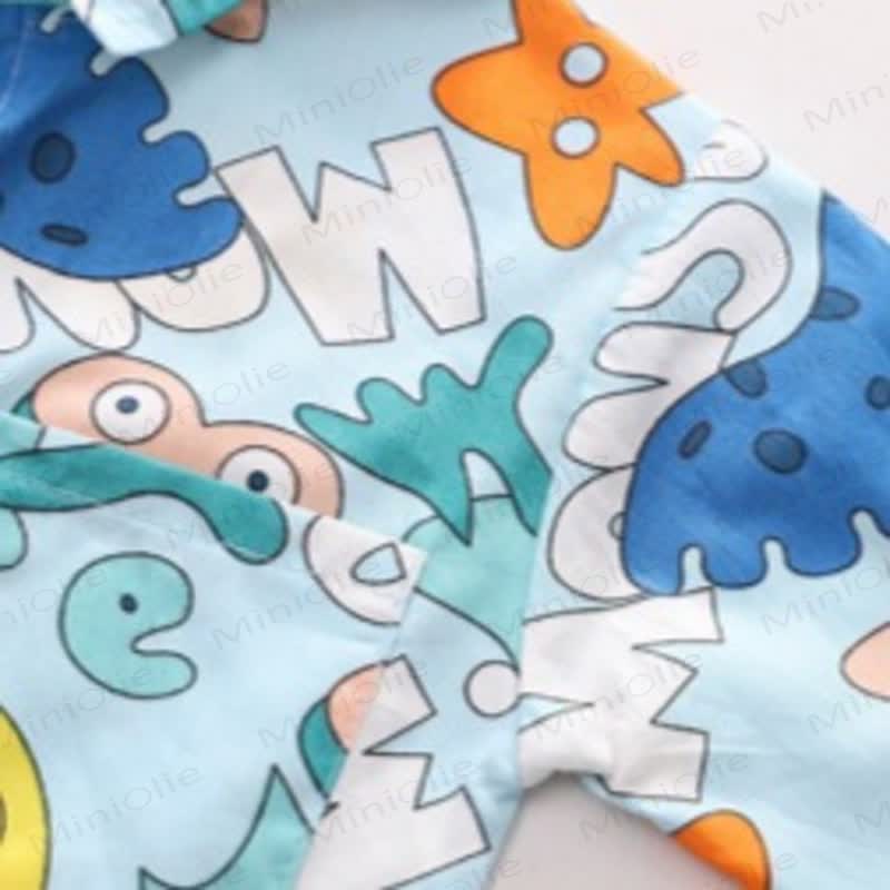 HAPPY Toddler Dino Print Shirt and Pants 2-piece Set - image 7