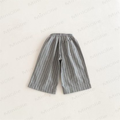Baby Toddler Striped Linen Loose Pants - image 6