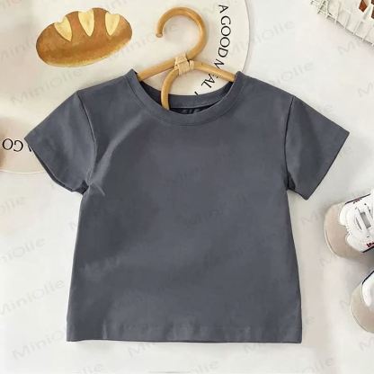 Personalized Customization Kid Crew Neck T-shirt - Gray - 8-12T - image 9