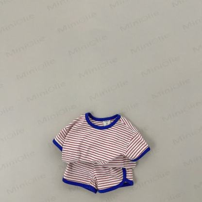 Toddler 2-Piece Striped Lovely Set - Blue - 7-9T - image 5