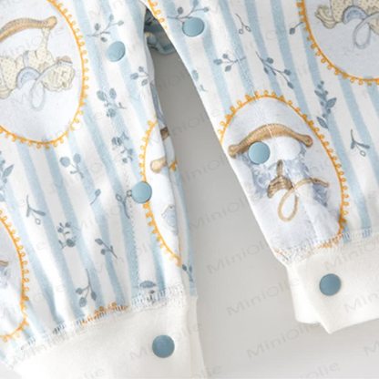 Baby Cartoon Horse Striped Romper - image 6