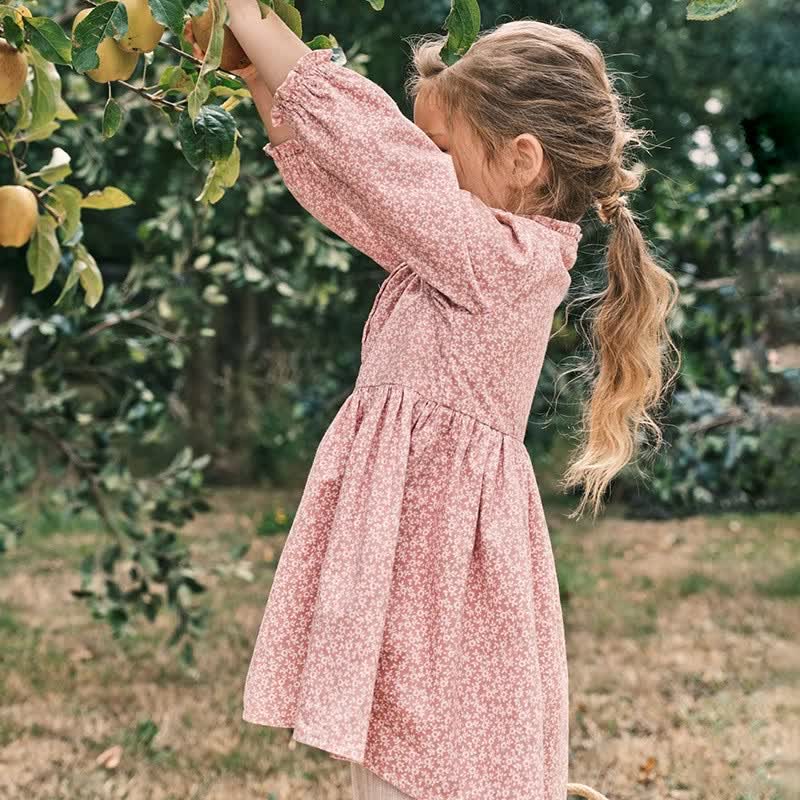 Toddler Vintage-inspired Pink Flower Dress - image 4