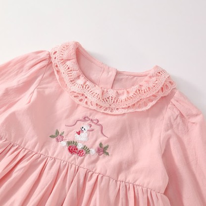 Toddler Strawberry Bow Bunny Sweet Dress - image 5