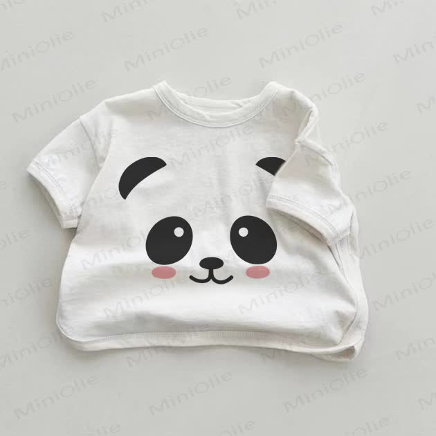 Baby Panda White T-shirt - White - 18-24M - image 1