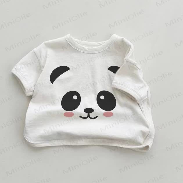 Baby Panda White T-shirt - White - 18-24M - image 1