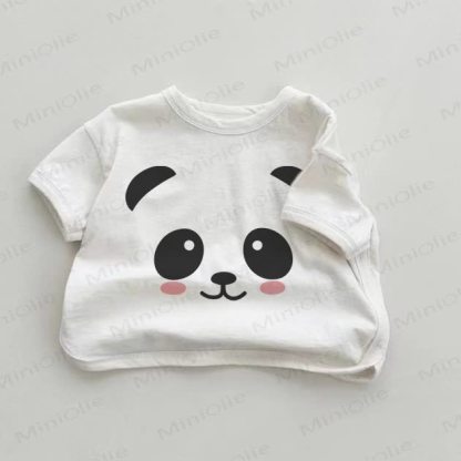 Baby Panda White T-shirt - White - 18-24M - image 1