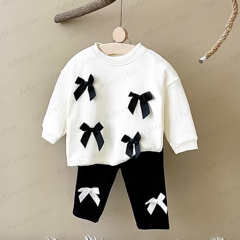 Baby 2-Piece Bow Lovely Casual Set - White - 2-3T - image 23