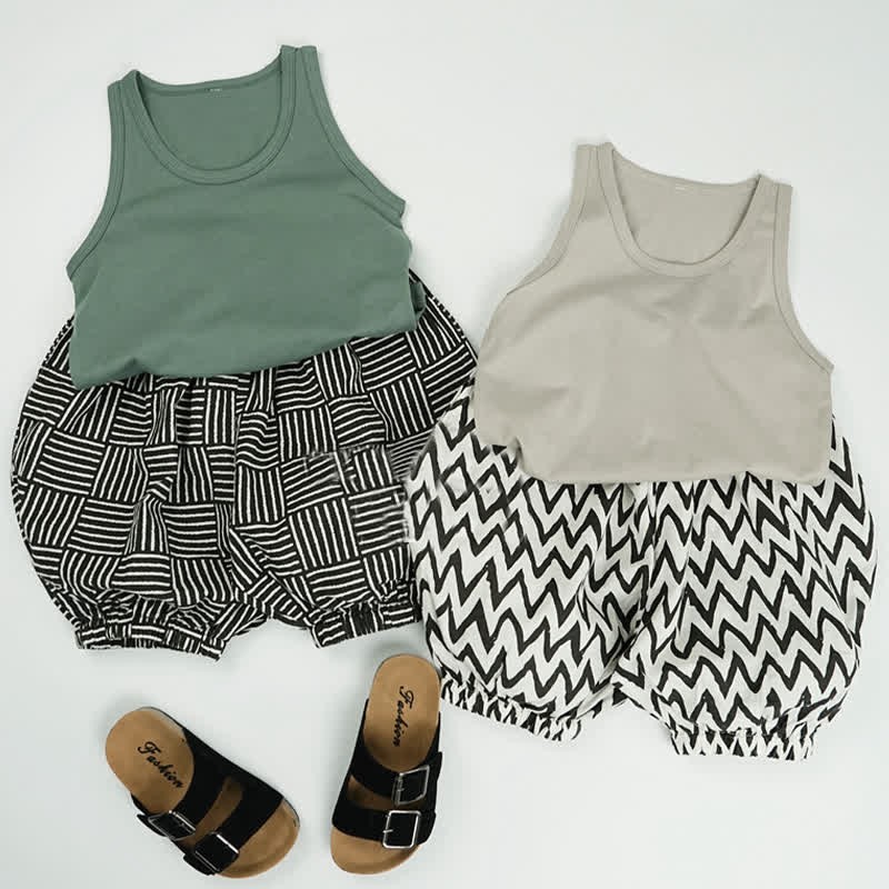 Toddler Solid Color Simple Tank Top - image 16