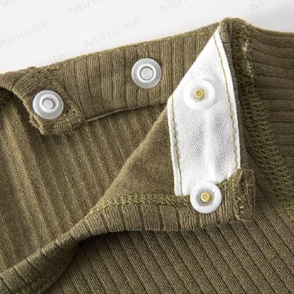 Baby Cartoon Horse Ribbed Romper - image 5