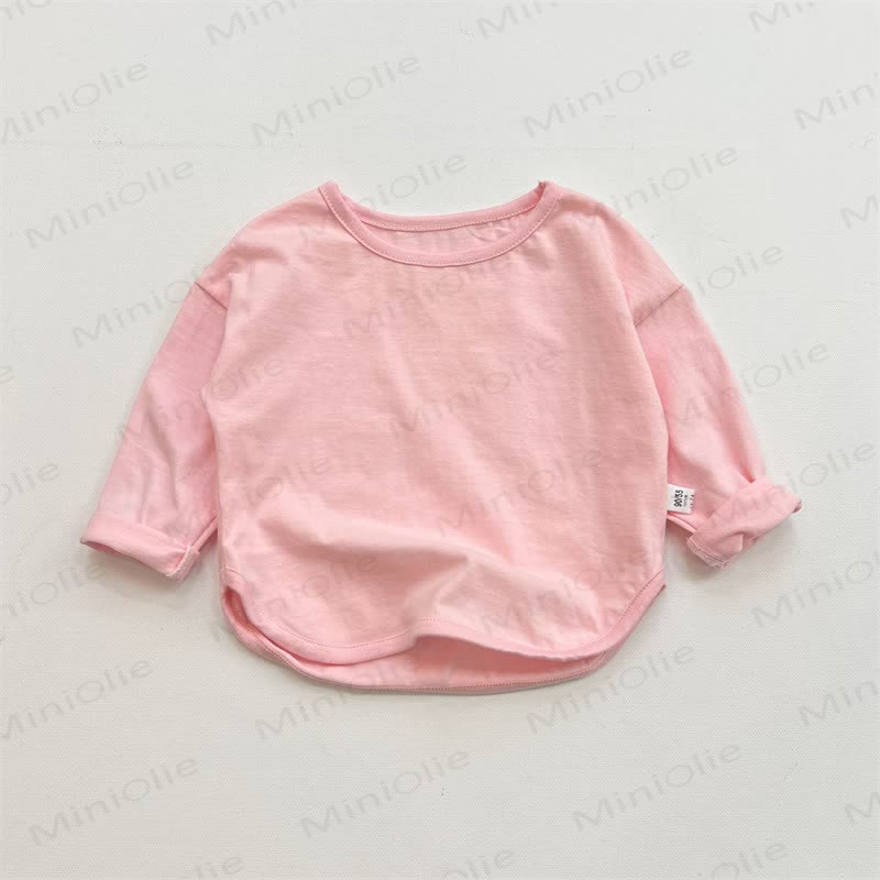 Toddler Loose Solid Color Base Layer T-Shirt - Pink - 8Y - image 14