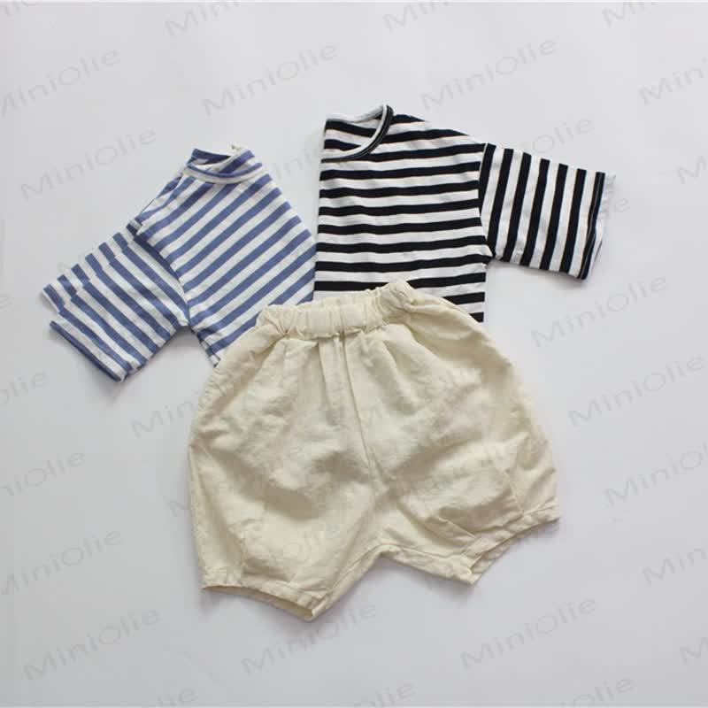 Kid Loose Striped Half-sleeved T-Shirt - image 4