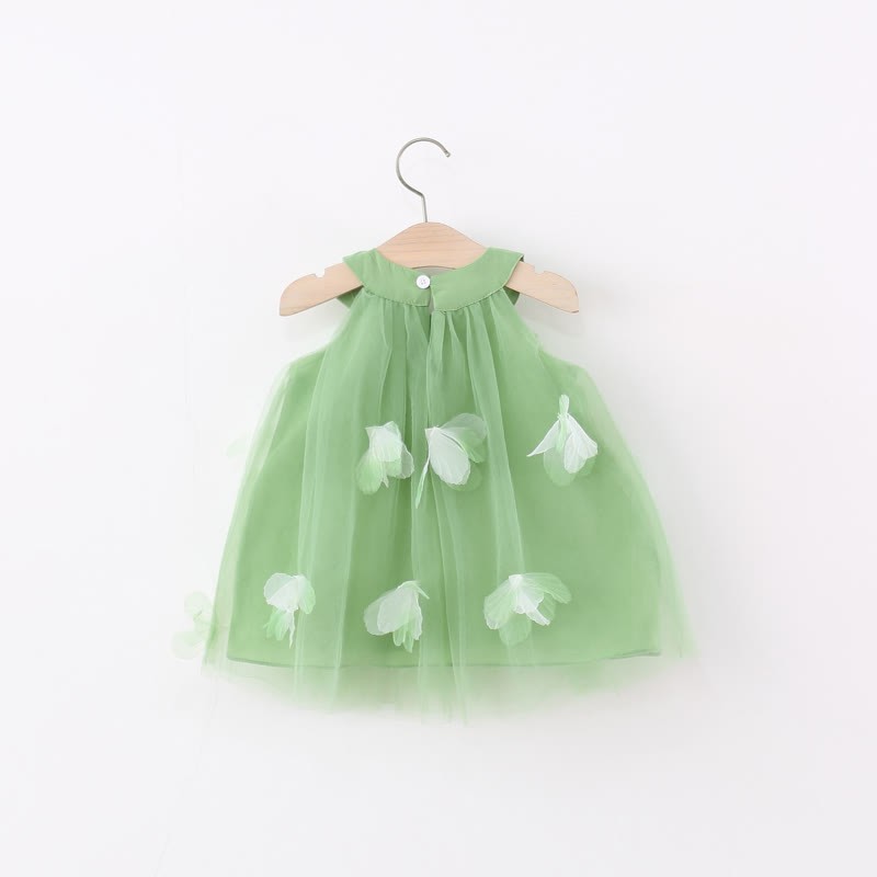 Toddler 3D Flower Bow Tulle Charming Dress - image 12