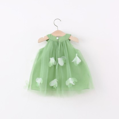 Toddler 3D Flower Bow Tulle Charming Dress - image 12
