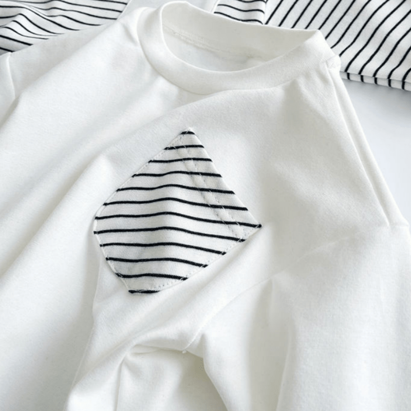 Toddler Striped Base Layer Simple T-Shirt - image 17