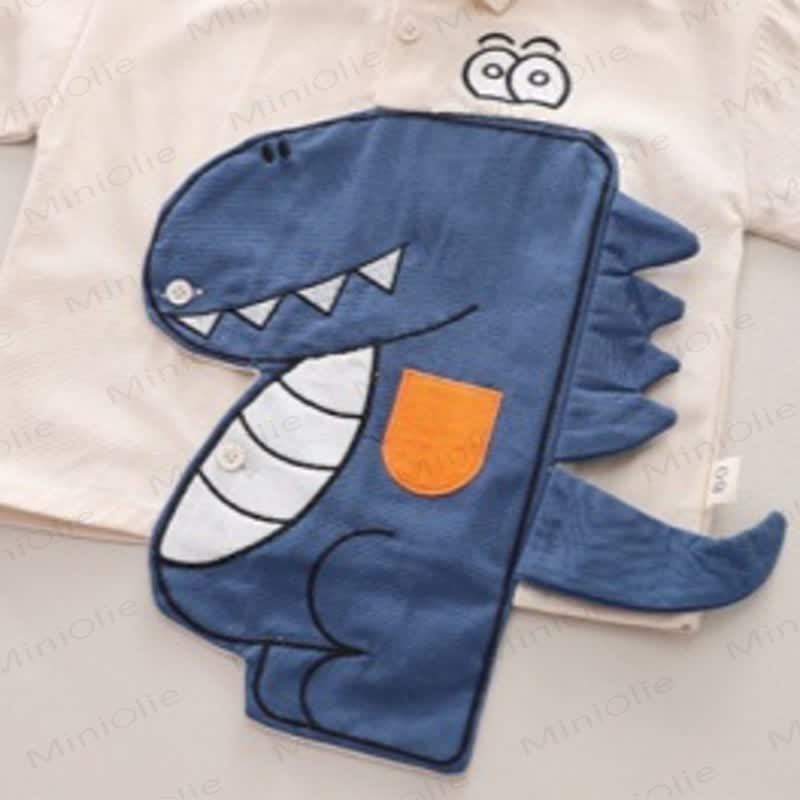 Toddler Baby Dinosaur Applique Shirt and Jogger 2-piece Set - image 9