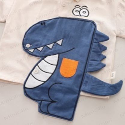Toddler Baby Dinosaur Applique Shirt and Jogger 2-piece Set - image 9