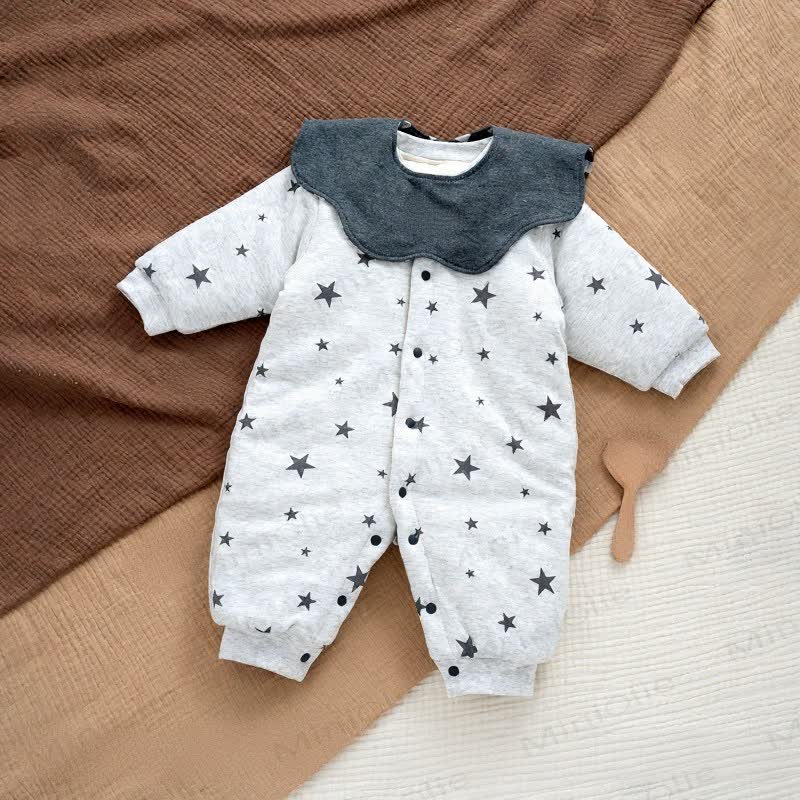 Baby Quilted Cotton Spring Romper - image 1