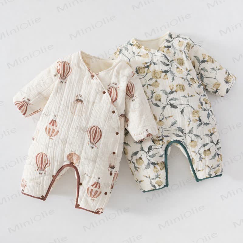 Baby Quilted Cotton Romper - image 1