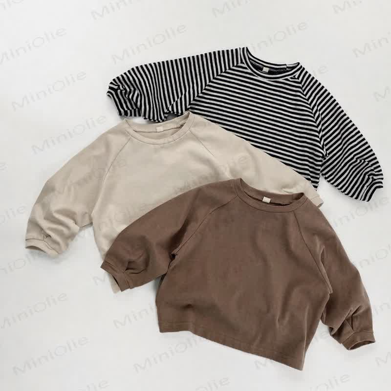 Toddler Long Sleeve Crew Neck Casual T-shirt - image 1