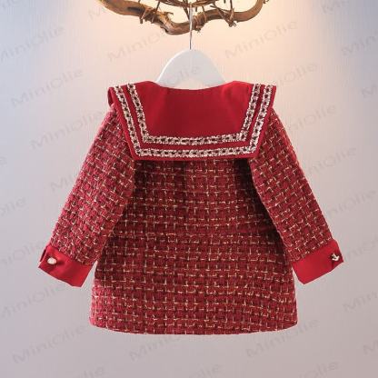 Baby Toddler Bow Sweet Red Set - image 2