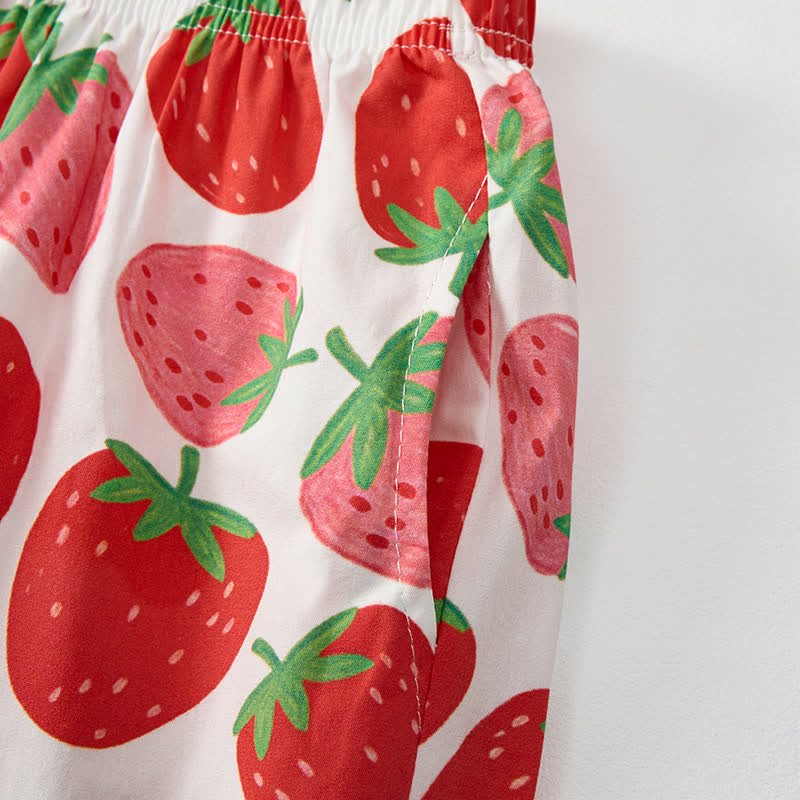 YOU'RE BERRY SPECIAL Baby Strawberry Print 2-piece Sleeveless Set - image 9