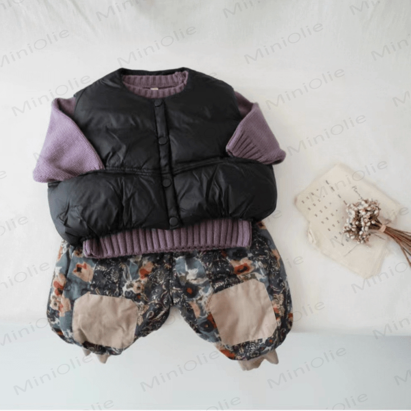 Kid Solid Color Knitted Sweater - image 20