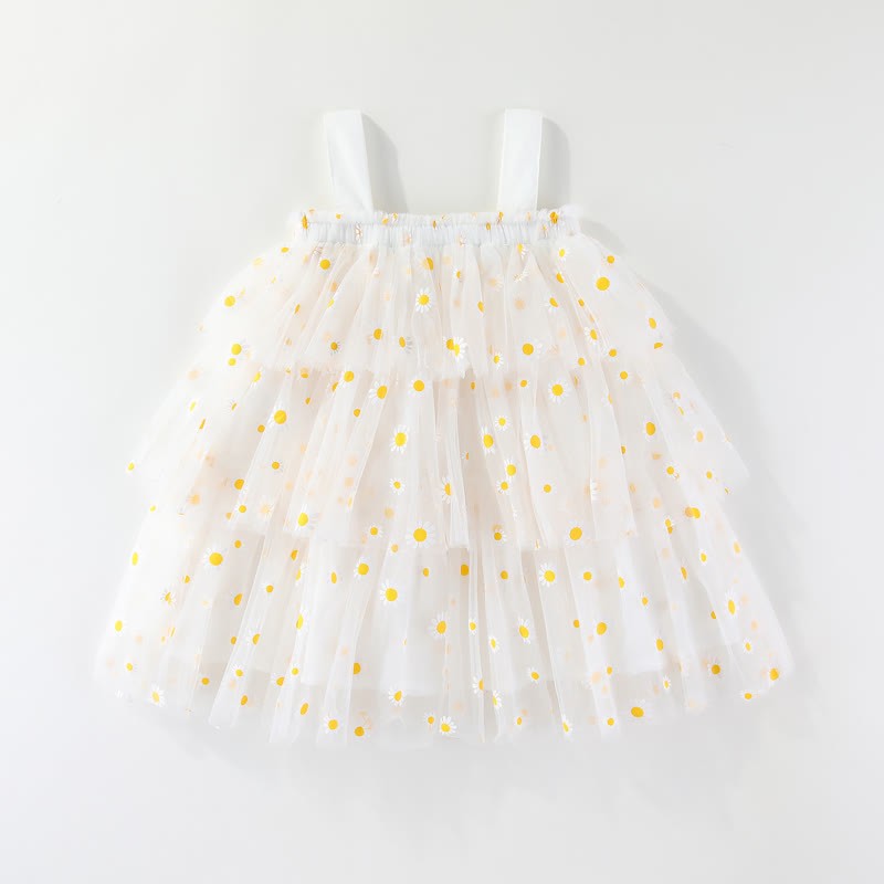 Toddler Daisy Tulle Layered Dress - image 2