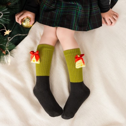 Baby Christmas 3D Doll Warm Floor Socks