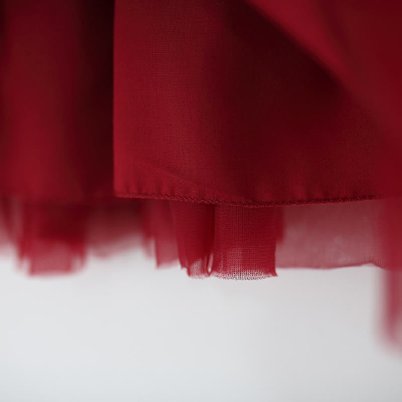 Toddler Solid Color 3D Bow Suspenders Dress - image 6