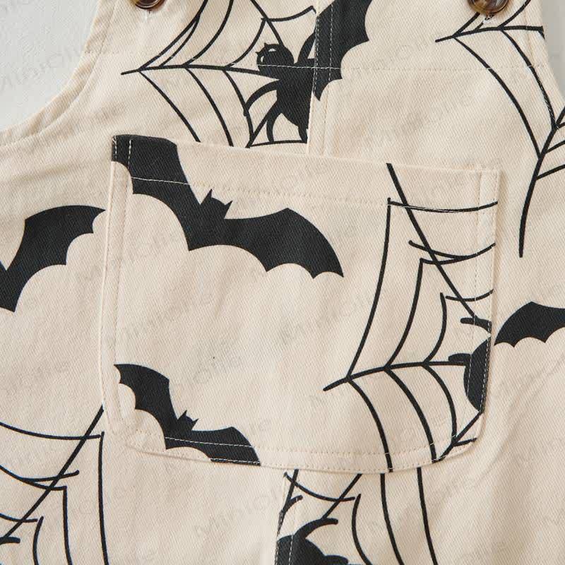 Baby Toddler Spider Web Beige Overalls - image 5