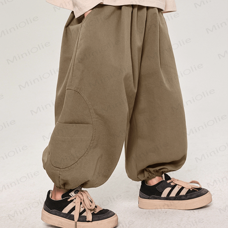 Toddler Plain Design Loose Jogger Pants - image 10