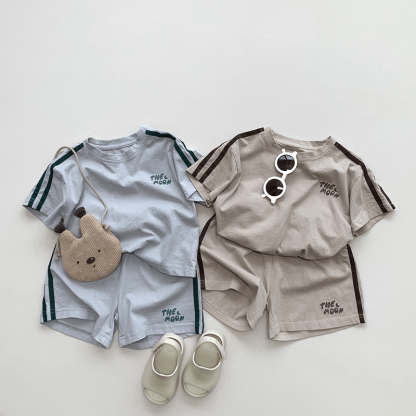 THE MOON Toddler Striped Sleeves T-Shirt - image 9