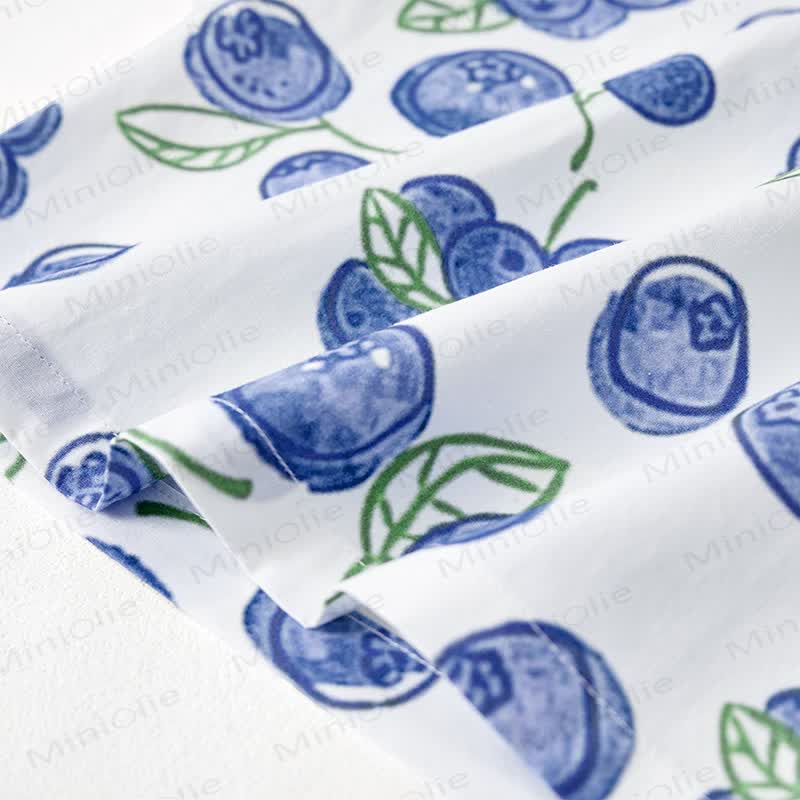Baby Toddler Blueberry Print White Top and Shorts 2-piece Set - image 6