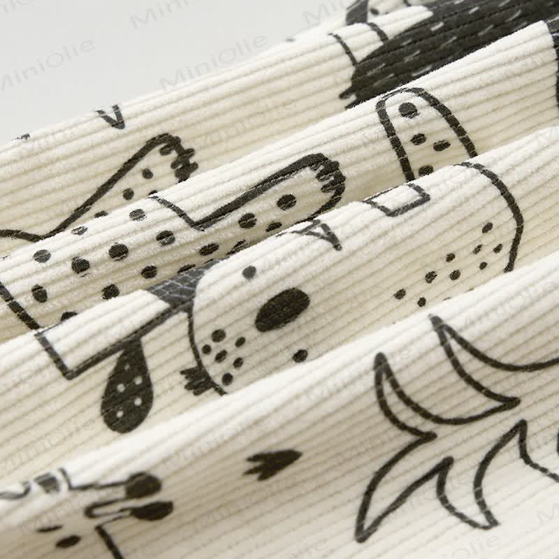 Baby Toddler Beige Animal Cord Pants - image 7