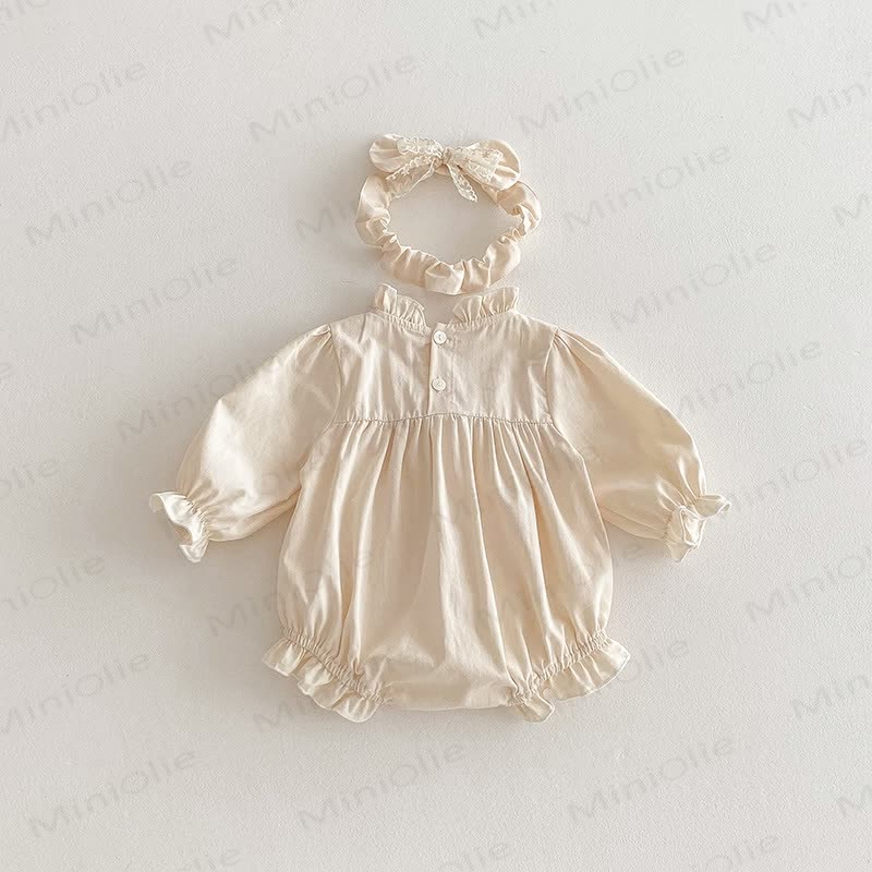 Baby Toddler Solid Color Bow Dress/Bodysuit - Bodysuit - 18-24M - image 8