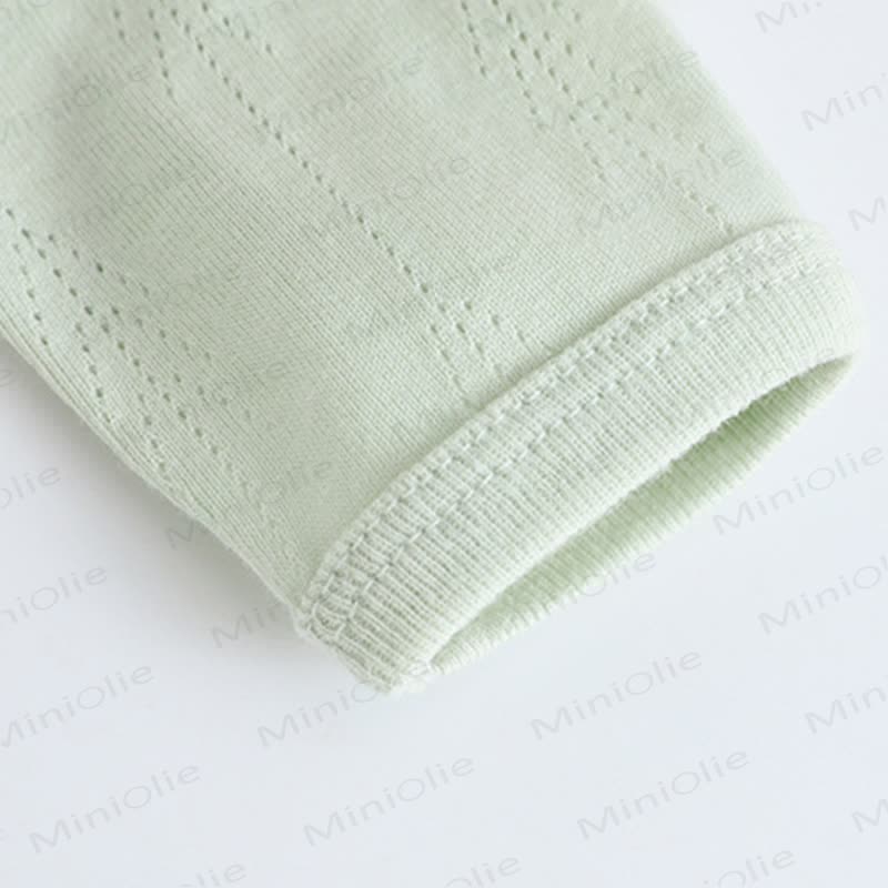  Baby Simple Solid Color Kimono Romper - image 7