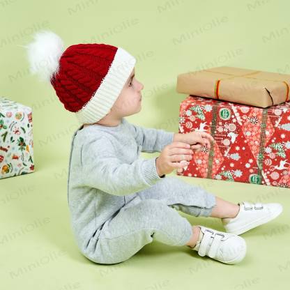 Baby Plush Twist Christmas Knitted Beanie - image 8
