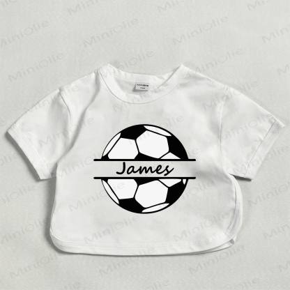 Customized Soccer Baby Write Your Name White T-shirt - image 1