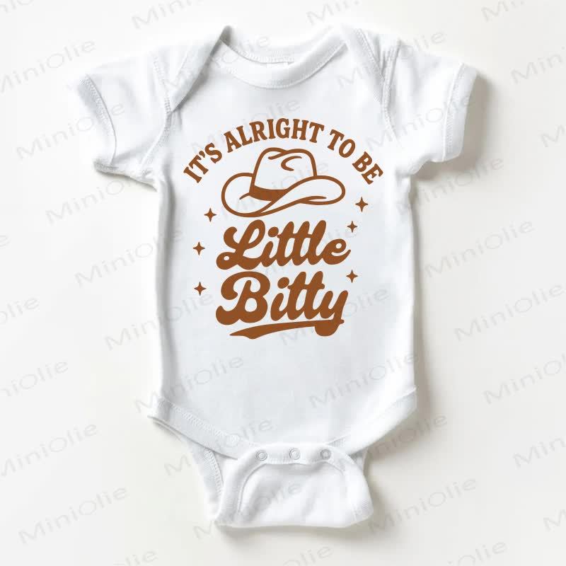 IT'S ALRIGHT TO ME LITTLE BITTY Baby Hat White Bodysuit - White - 18-24M - image 1