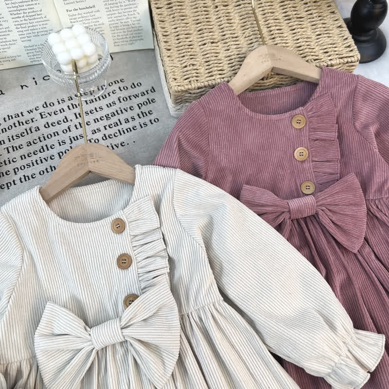Toddler Corduroy Bow Dress - image 11