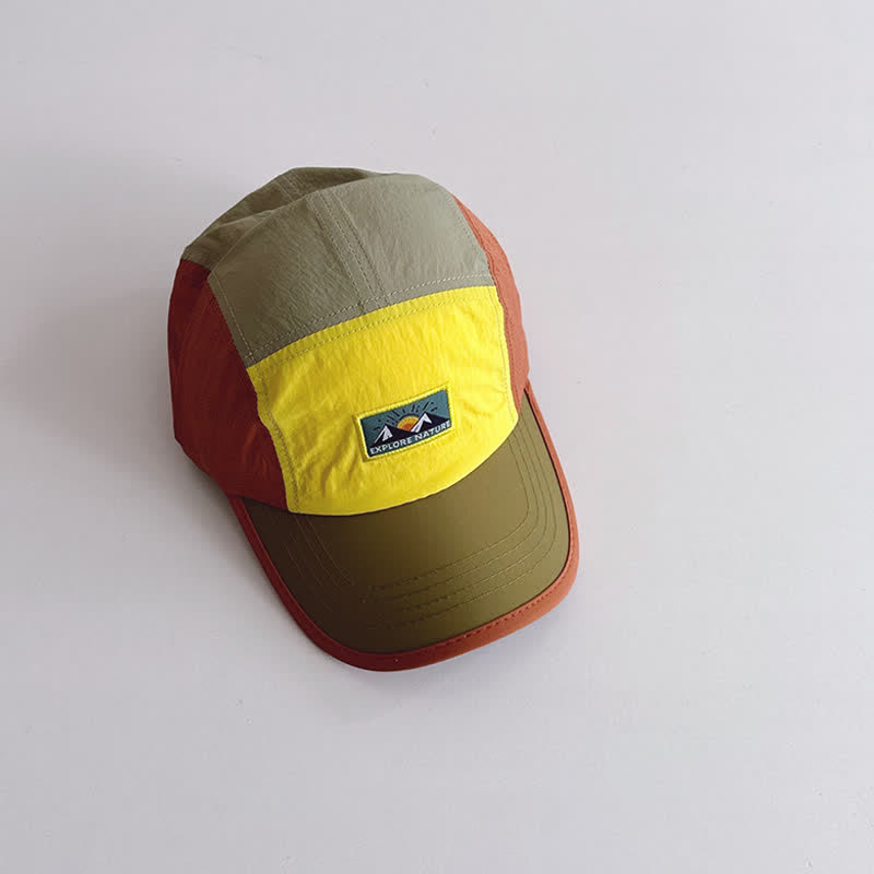 Toddler Mountain Patch Peaked Cap - Orange - 3-7T - image 5