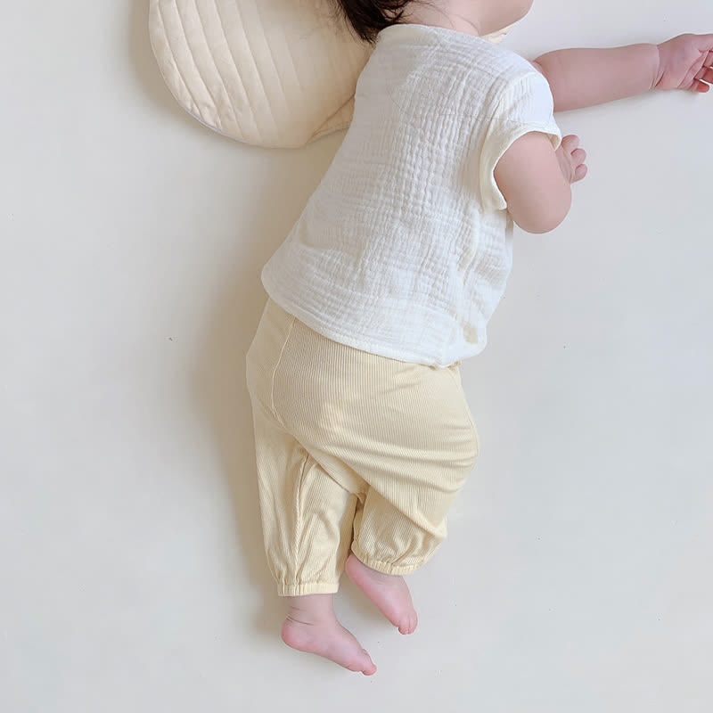 Baby Modal Solid Color Basic Soft Pants - image 15