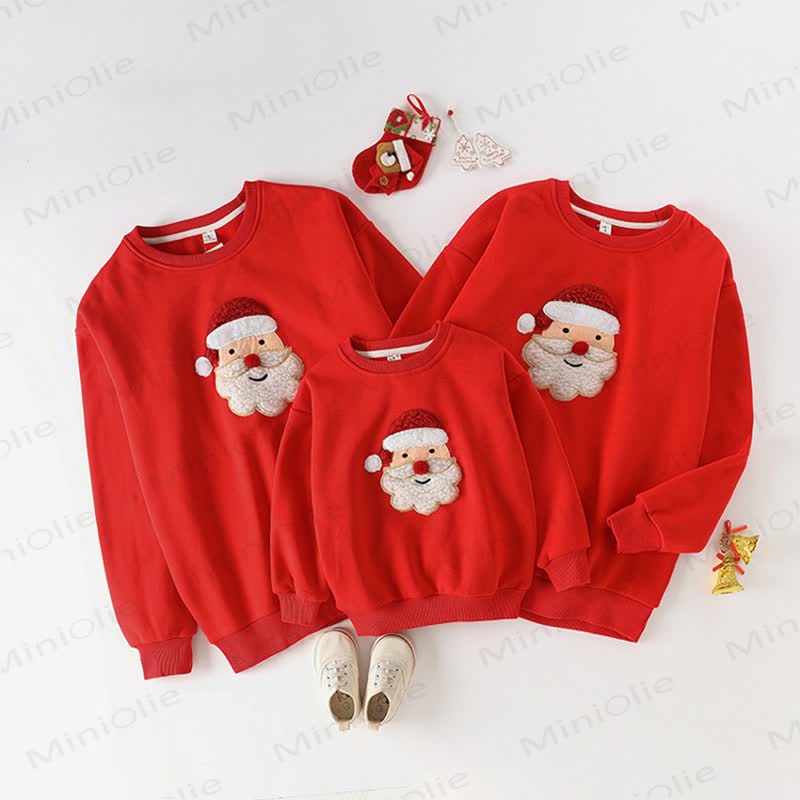 Family Matching Santa Claus Fleece Lined Sweatshirt - image 1