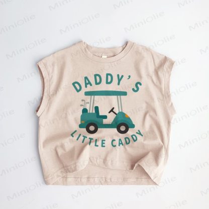 DADDY'S LITTLE CADDY Baby Toddler Car Khaki Tank Top - Khaki - 3-5T - image 1
